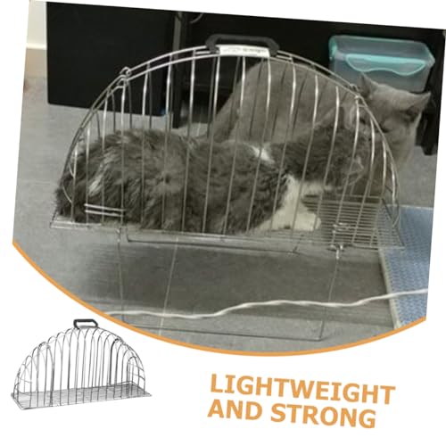 Cage de bain pour chat avec poignee pour lavage sans griffure - 3