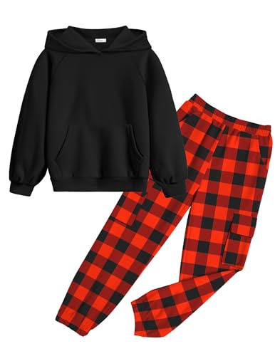 Image of Arshiner 2 Pieces Girls Outfits Fall Sweatsuits Sweatshirts and Sweatpants