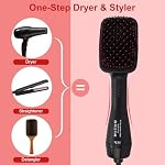 Brosse sèche-cheveux Brosse sécheuse à cheveux Démêlant, Lissage, Lissant en une seule étape, Grande Paddle humide à sécher Réduire Frizz Ajouter brillant pour la qualité Salon brosse lisseur