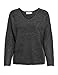 ONLY Damen Pullover 15204588 Dark Grey Melange L