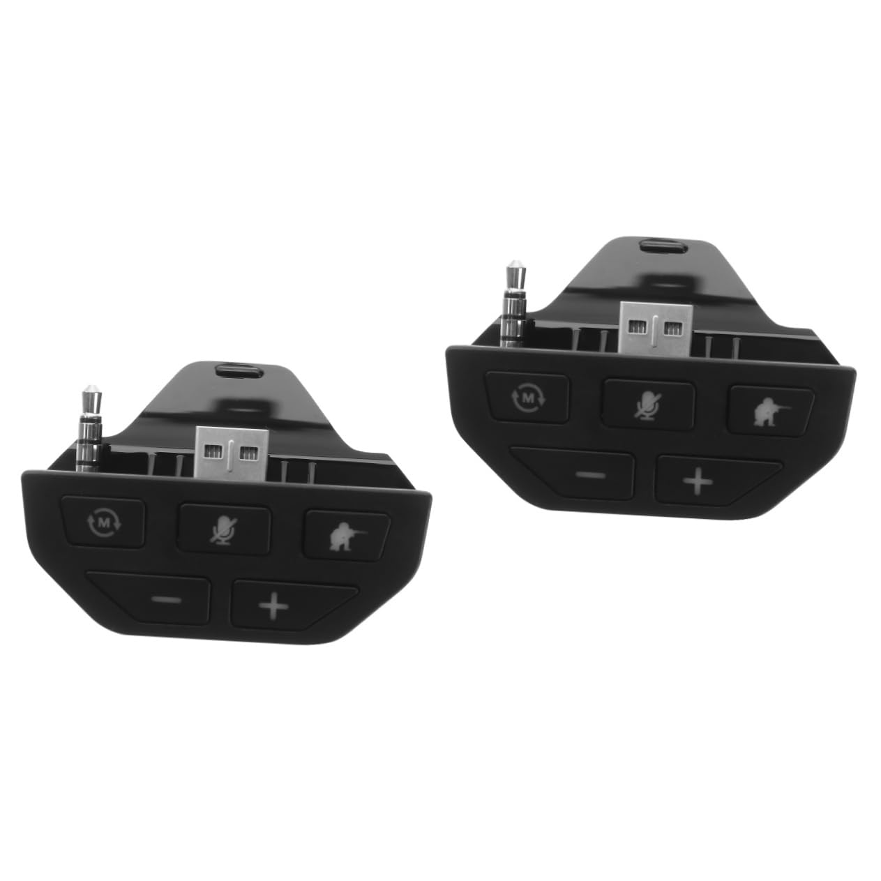 HEMOTON 2pezzi Adattatore Audio Per Cuffie Stereo Compatibile Controller e Resistente Facile Trasportare Per e