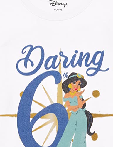 Disney Girl's Jasmine Sixth Birthday T-Shirt2