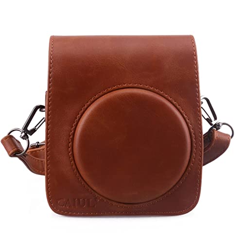 PNMNZTPAP Estuche for la camara PU Bolso de la cámara de la correa del hombro de cuero CLORURO DE POLIVINILO Caso protector for Fujifilm Fit For Instax Mini 90 Neo Classic Bolsa para cámara(Mini 90 br