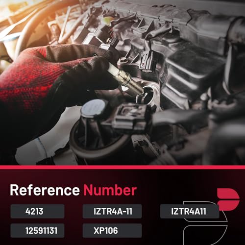 Image of BDFHYK 4213 Iridium Spark Plugs Compatible with Buick Lucerne Terraza Impala Malibu Monte Carlo Uplander for Pontiac G6 Montana Aura Relay Vue 3.5L 3.9L V6 Replacement for IZTR4A11 Set of 6