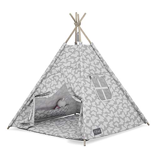 Elfique - Tienda de campaña para niños, con techo gris