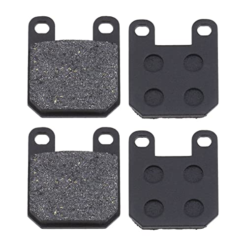 2 pares de pastillas de freno compatibles con Speedfight 2 Jetforce C-Tech Elyseo 50 ruedas delanteras y traseras eléctricas de repuesto semimetálico de 45 x 35 mm, 25 mm de diámetro del agujero Cover
