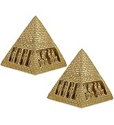 Amazon.co.jp: OUNONA 2個エジプトのピラミッドの彫像古代エジプト文明