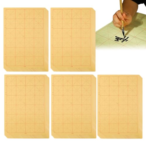 Papel de caligrafía con absorción limpia y cuadrícula guía para trazos perfectos