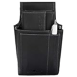  Greenburry Vintage Leder Kellnerbörse + Holster Lederholster + Taxibörse Set Schwarz