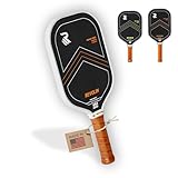 Forma alargada para alcance, estabilidad y velocidad: la forma alargada de la pala de pickleball y el núcleo de 16 mm garantizan una mezcla de estabilidad y velocidad en la cancha. Fabricado con núcleo de baja densidad premium para un juego equilibrado y manos rápidas, esta pala PRO te ayuda a alcanzar cada disparo y proporciona perdón en disparos fuera del centro. El mango alargado es perfecto si estás en transición del tenis o si tienes un revés de dos manos. Destaca en competir a nivel avanzado y profesional en individuales o dobles