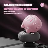 PlayVital Nakładka Joystick do Steam Deck Thumb Grips, LED Osłony Analogowe do Steam Deck OLED & LCD Akcesorium Ochronne Joysticka – Kotek Księżycowy