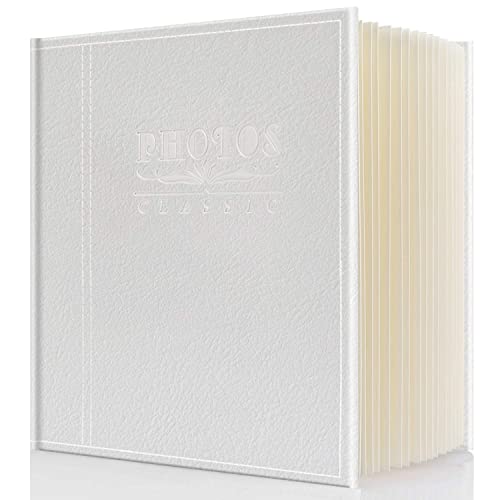 Safedealshop Self-Stick Page Photo Album, Family Album, Leather Cover, Hand Made DIY Albums，Waterproof Albums, dustproof Albums,Albums Holds 3X5, 4X6, 5X7, 6X8,8X10