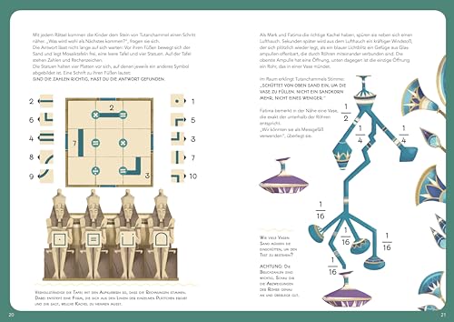 Stadtkrimis Exit Escape Stadtführung Escape! Das Abenteuer-Game-Buch: Der Fluch des Pharao: Rätselspaß mit über 60 Stickern und einem Poster; für Kinder ab 7 Jahren