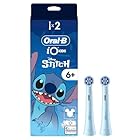 Oral-B iO Kids 6+ Disney Stitch Aufsteckbürsten — ORIGINAL Zahnbürstenaufsatz, Bürstenköpfe für Oral-B iO Kids Elektrische Zahnbürste für Kinder ab 6 Jahren — Blau, 2 Stück