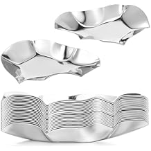 24pcs 304 Stainless Steel Oyster Shells, Oyster Grilling Shells for Cooking Oysters, Shrimp, Scallops, Clams