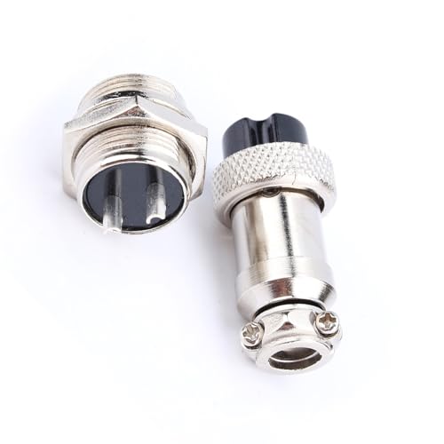 Conector de Aviación Aramox GX16 2 Pines Metal miniatura 5