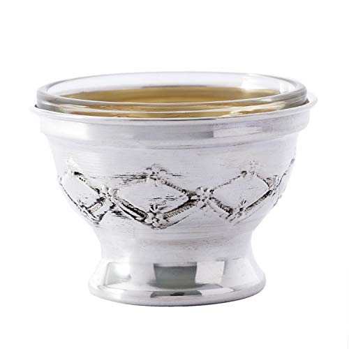 Sterling Silver Mini Salt Bowl Textured Design Perfect for Tea