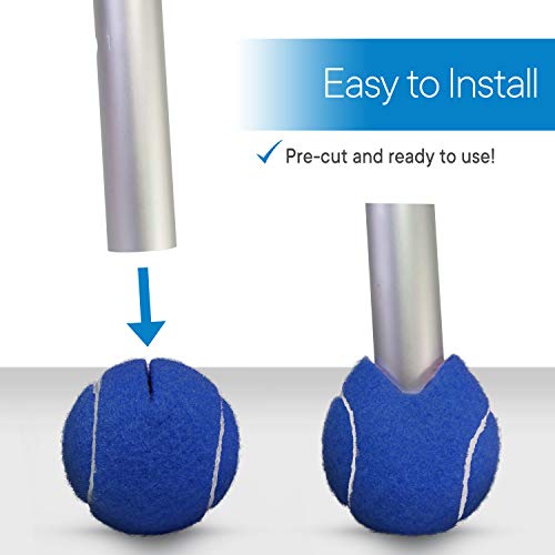 Rms Walker Glide Balls - A Set Of 4 Balls With Precut Opening For Easy Installation, Fit Most Walkers (Blue) #TOP1