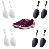 WANNUOQI 4 Pairs Shoe Tree, Plastic Shoe Trees for Women, Adjustable Length Shaper Support, Shoe Trees for Sneakers