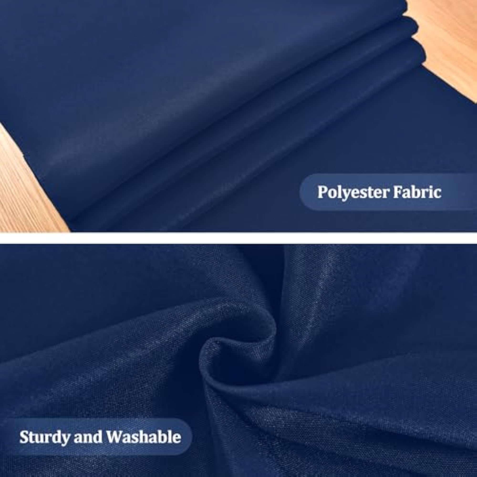 Farmhouse Navy Blue Table Runner, Stylish Dining Table Decor