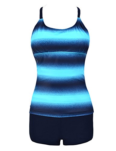 Conjunto de biquíni sexy XUBA feminino, moderno, degradê + shorts de banho vermelho 2GG