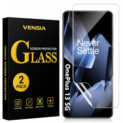 Image of (2 Pack Screen Protector for OnePlus 13 | HD Clear Soft Hydrogel Film 100% Fingerprint Unlock Support Screen Guard