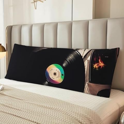 Vinyl Records Body Pillow Cover by BWLHJKE Cover