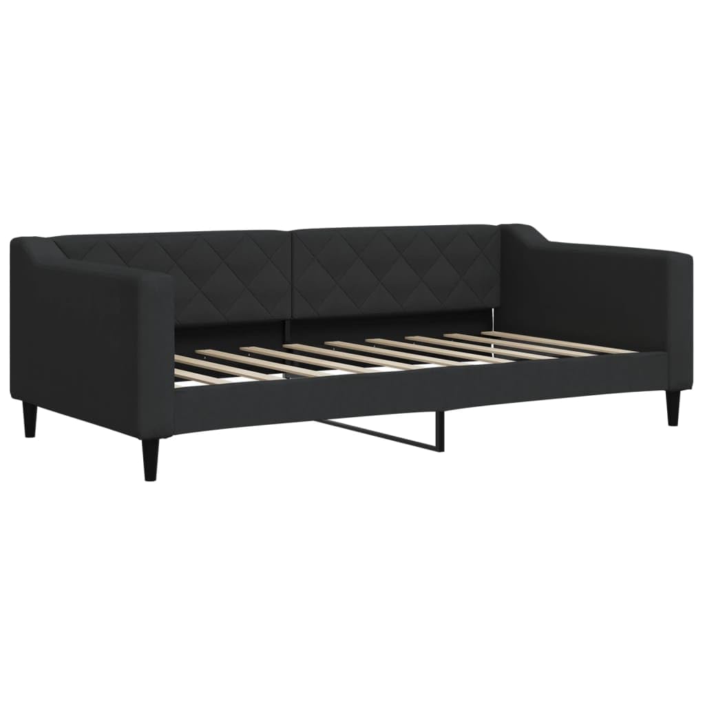 Wysuwana tkanina 2w1 z szufladami do salonu i sypialni czarny 90x190 cm