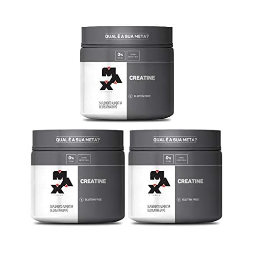 Kit 3x Creatina 300g Max Titanium