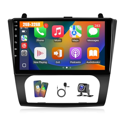 Leadfan Car Stereo for Nissan Altima (Maual AC) 2008 2009 2010 2011 2012 with Wireless Carplay Android Auto 9Inch Screen for Altima with GPS SWC Backup Camera (for Nissan Altima (Auto AC) 2008-2012)