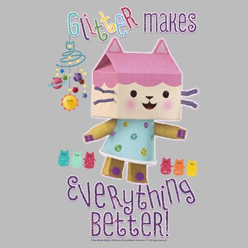 Fifth Sun Girl's Glitter Box Cat T-Shirt2