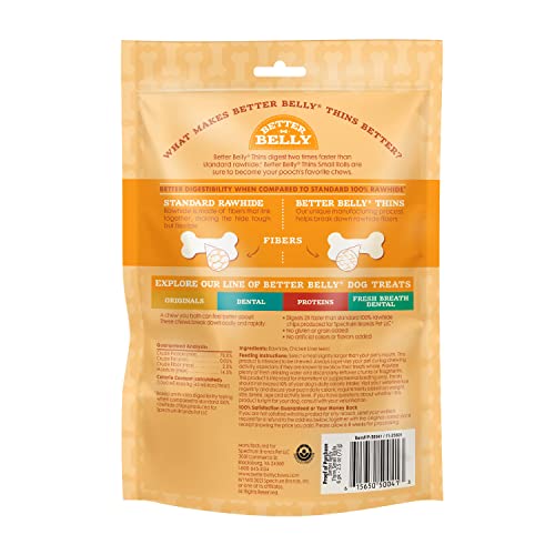 Better Belly Thins Small Rolls, Dog Chews, 6 Count #TOP1
