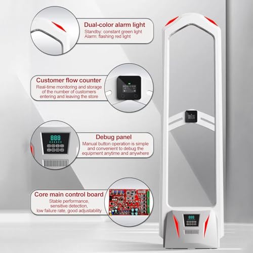 Sistema de seguridad antirrobo de 58 KHz, alarma RF EAS para tiendas de ropa y supermercados, torre antiinterferencias