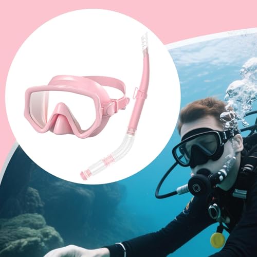 Gafas panorámicas de visión amplia y esnórquel de silicona para nadar sin filtraciones de agua 6