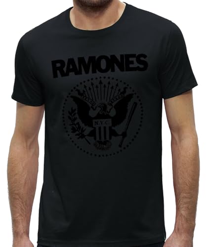 Ramones/Camiseta/Hombre/NEGRO Black, Negro , M