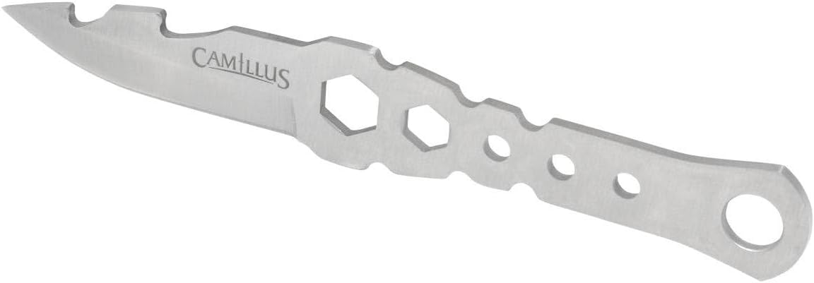 Camillus Carnivore X 18" Machete – Titanium Bonded 12” Blade & Saw Back, Full Tang, Gray Handle, Trimming Knife & Nylon Sheath for Camping & Brush Clearing