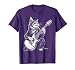 Cat Playing Guitar Rock Cat Men Women Kids T-Shirt