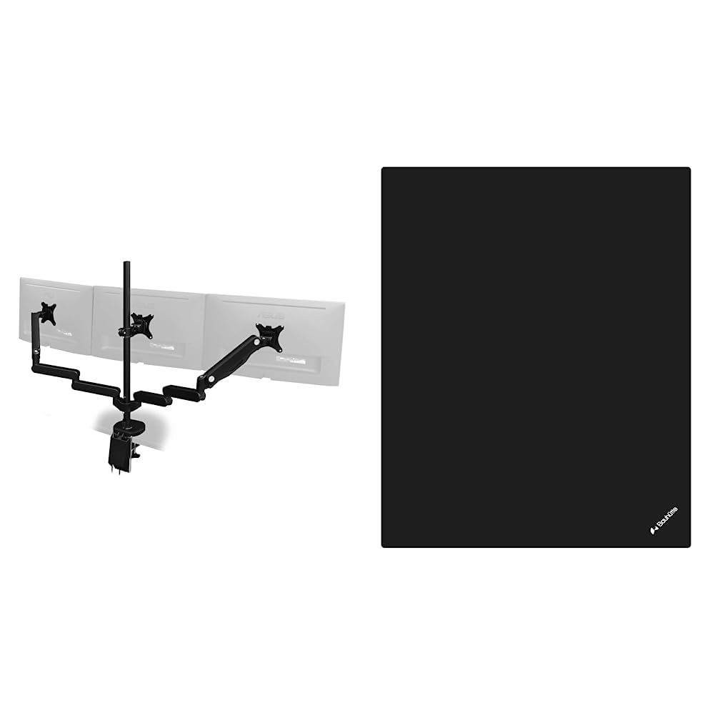Amazon｜Bauhutte(バウヒュッテ) ロング モニターアーム GS トリプル 3