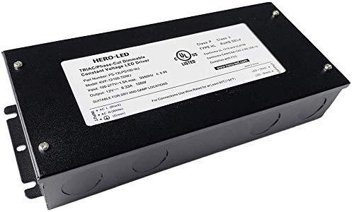 Image of PS-12LPS100-WJ TRIAC /Phase-Cut Dimmable LED Driver Transformer - Enclosed LED Power Supply - AC 100-277V to Constant Voltage 12V DC, 8.3A, 100W