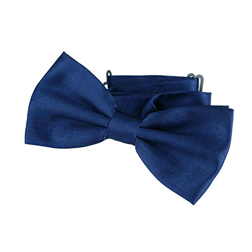 DonDon Pajarita Hombre elegante con gancho con nudo y ajustable color azul