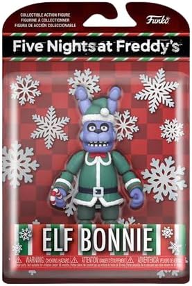 Miniatura 7 de Funko Figura de acción El paquete de vacaciones de FNAF Friday Night at Freddy's incluye Snow Chica, Elf Bonnie, Gingerbread Foxy, Santa Freddy