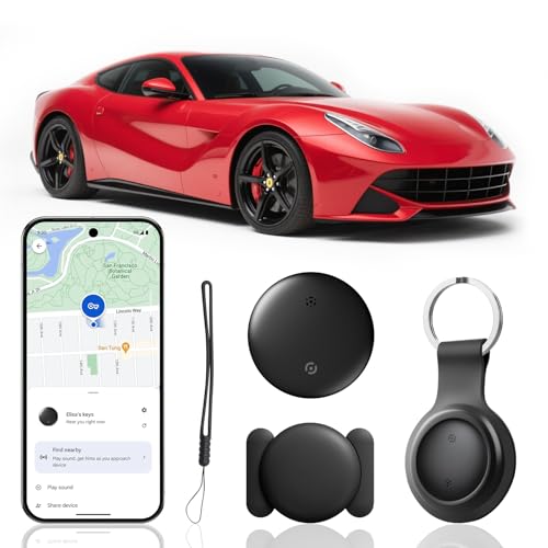 1 paquete de rastreador GPS para coche compatible con Google Find My App, rastreador GPS, rastreador de coche, mini etiqueta de localización para vehículos y equipaje, sin suscripción, sin SIM