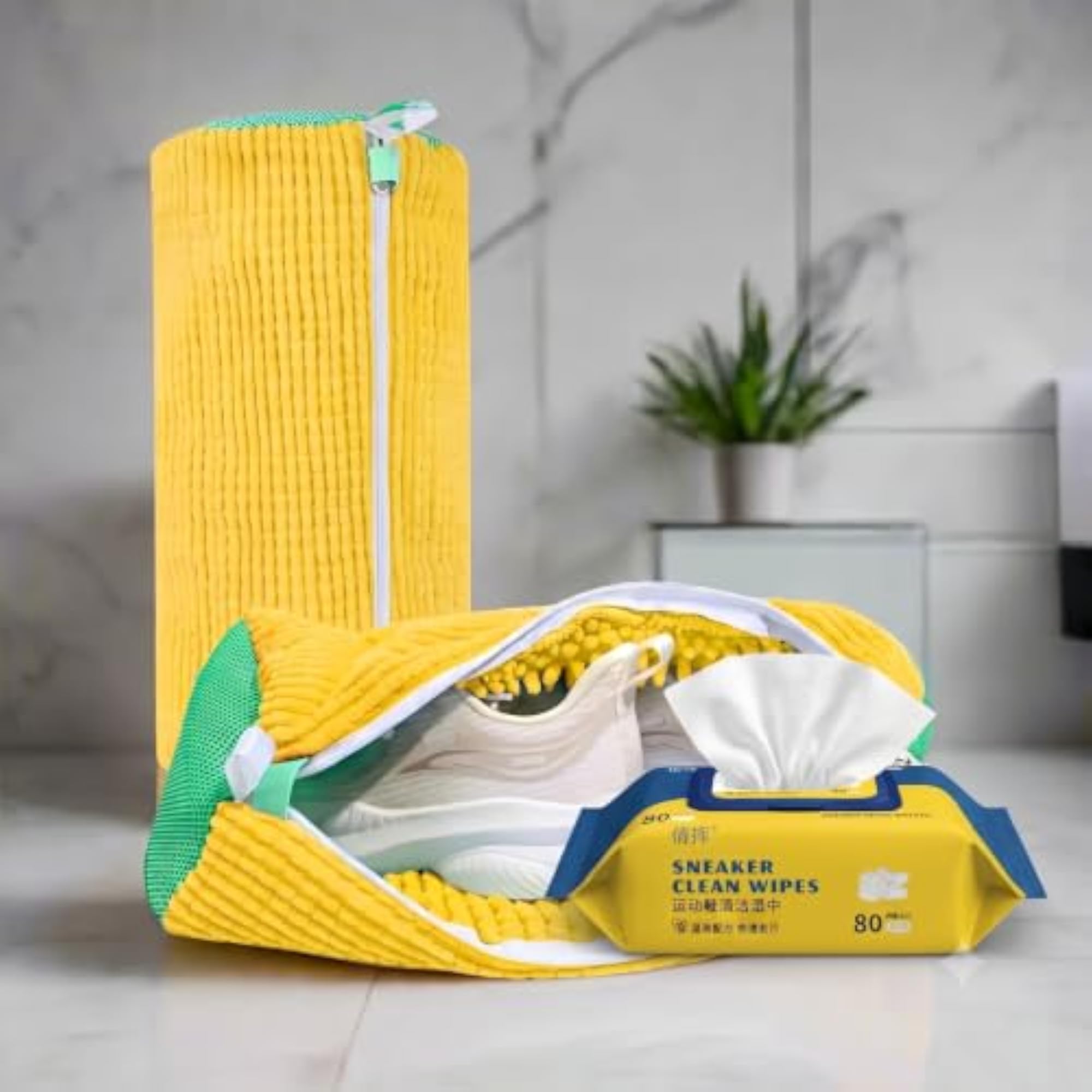 Reusable Shoe Washing Bag with Zipper, Protective Sneaker