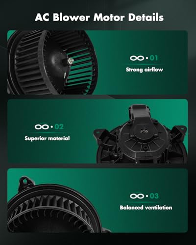 Image of SCITOO HVAC Heater Blower Motor Front Fit For Ford Model - For E-Transit,For Transit-150,For Transit-250,For Transit-350,For Transit-350 HD Replacement For # 700359 Blower Fan