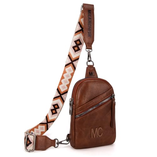 Image of Milan Chiva Small Crossbody Bags for Women Chic Mini Sling Bag Purse and Waist Packs for Girls