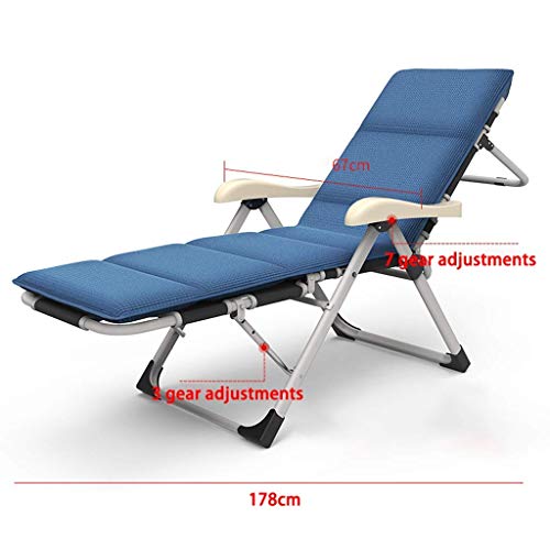 Silla reclinable plegable de oficina y exteriores con tumbona 3