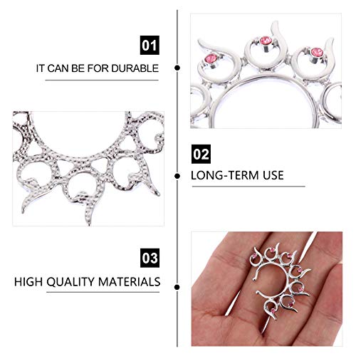 Healifty 4 Peças de Grampo de Mamilo de Mama Clipe de Aço Inoxidável Strass Brinquedos de Estimulaçã