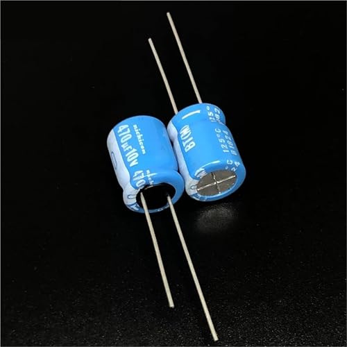 Condensateur électrolytique 10V 470uF supprime parasite audio bruit électrique - Pack 50