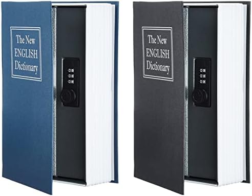 Amazon Basics Book Safe- Key Lock- Blue