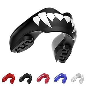 SAFEJAWZ Mouthguard for Braces, One Size Re-mouldable Gum Shield with Case for Boxing, MMA, Rugby, Martial Arts, Judo…